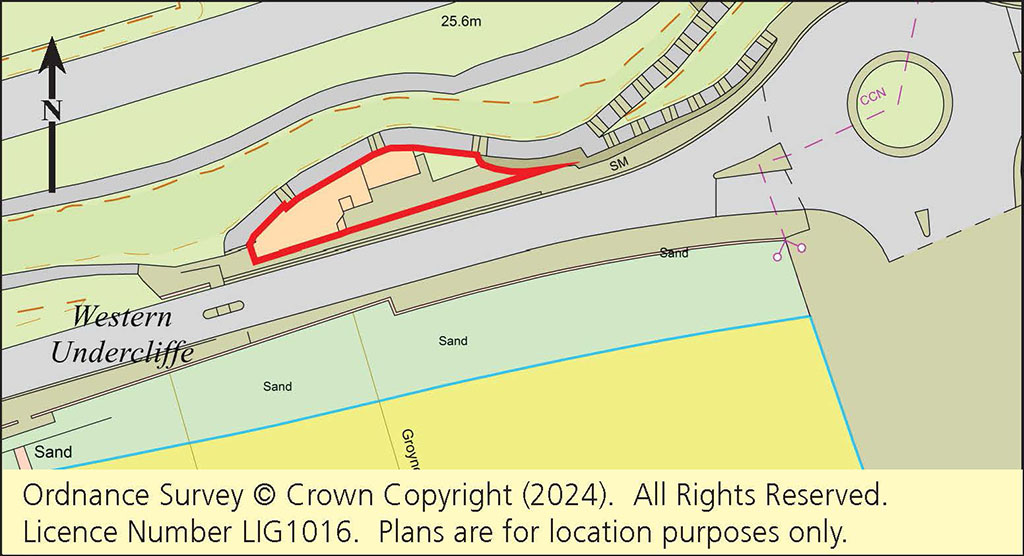 Lot: 33 - PLANNING FOR THIRTEEN SEAFRONT FLATS WITH BALCONIES AND SEA VIEWS WITH GROUND FLOOR CAFÉ -
